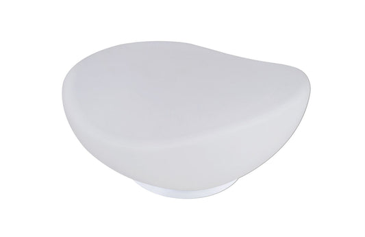 Mantra M4898 Opal Table Lamp 1 Light E27, Polished Chrome/Frosted White Glass