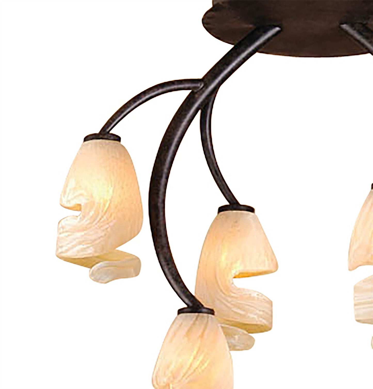 Mantra Forest 46cm Ceililng 6 Light G9, Brown/Black Oxide