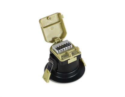 Trendi Switch Dimmable IP65 CCT LED Fire Rated Downlight in Dark Forest Green