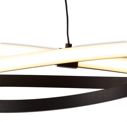 Mantra M5810 Infinity Brown Oxide Pendant 42W LED 2800K, 3400lm, Brown Oxide/White Acrylic, 3yrs Warranty
