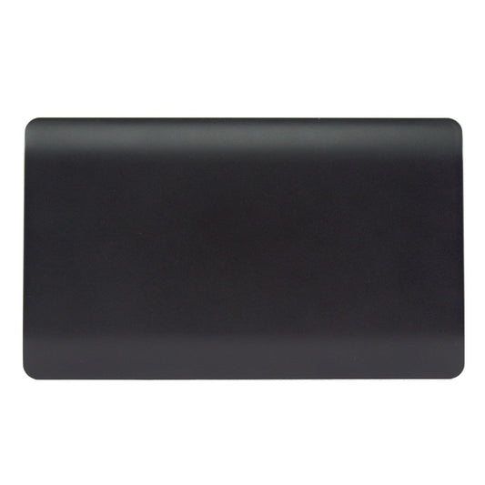 Trendi 2 Gang Artistic Modern Glossy Tactile Double Blanking Plate Matt Black