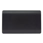 Trendi 2 Gang Artistic Modern Glossy Tactile Double Blanking Plate Matt Black