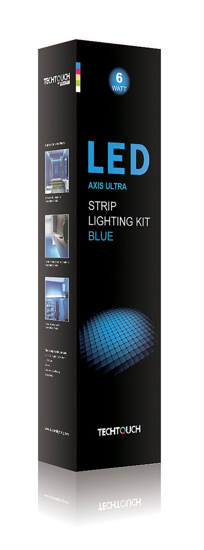 Techtouch Axis Ultra Blue Kit 4x18 LED Rigid Strips (6W) Strip