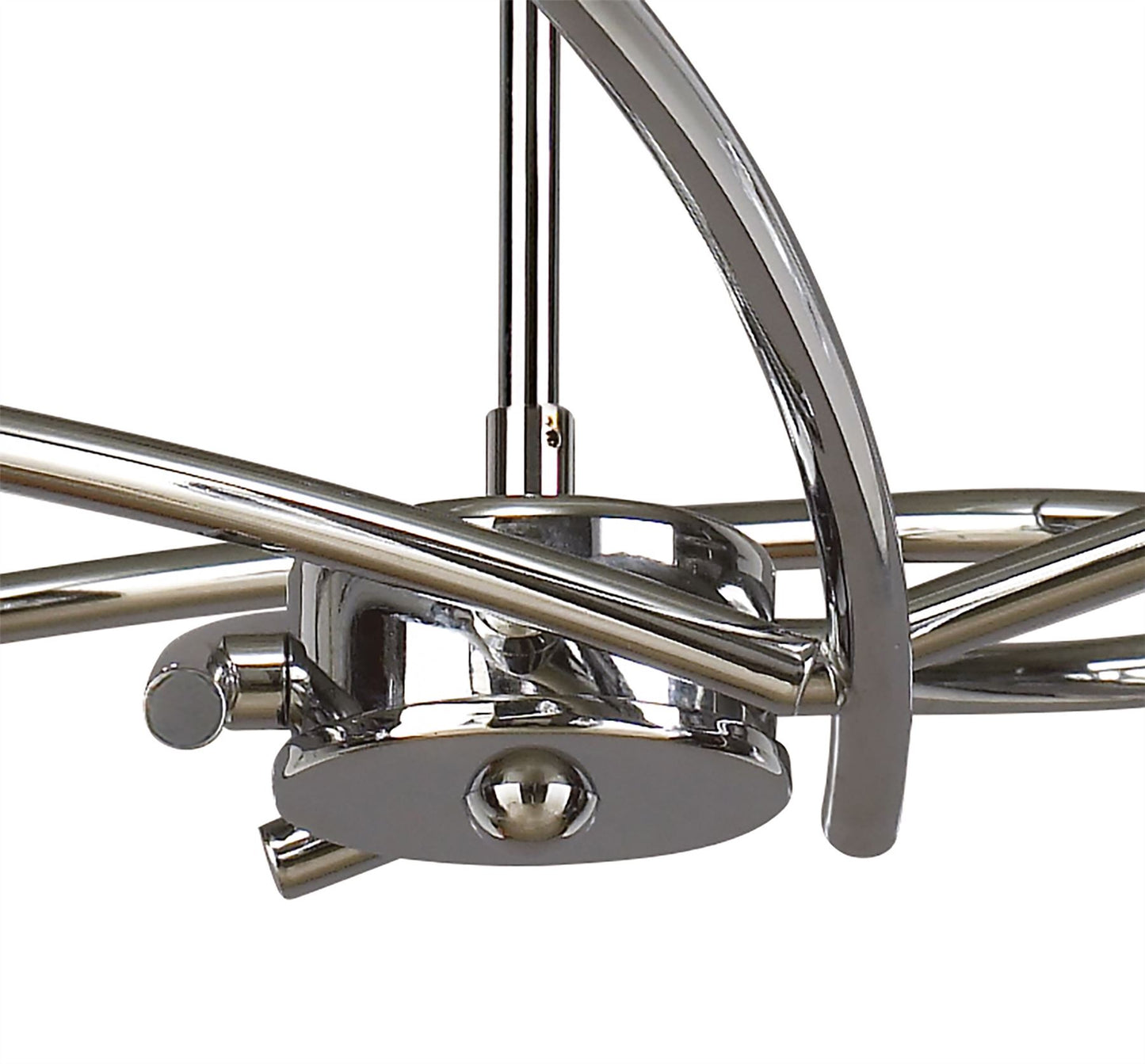 Mantra Amel 75cm Telescopic 8 Light L1/SGU10, Polished Chrome, CFL Lamps INCLUDED