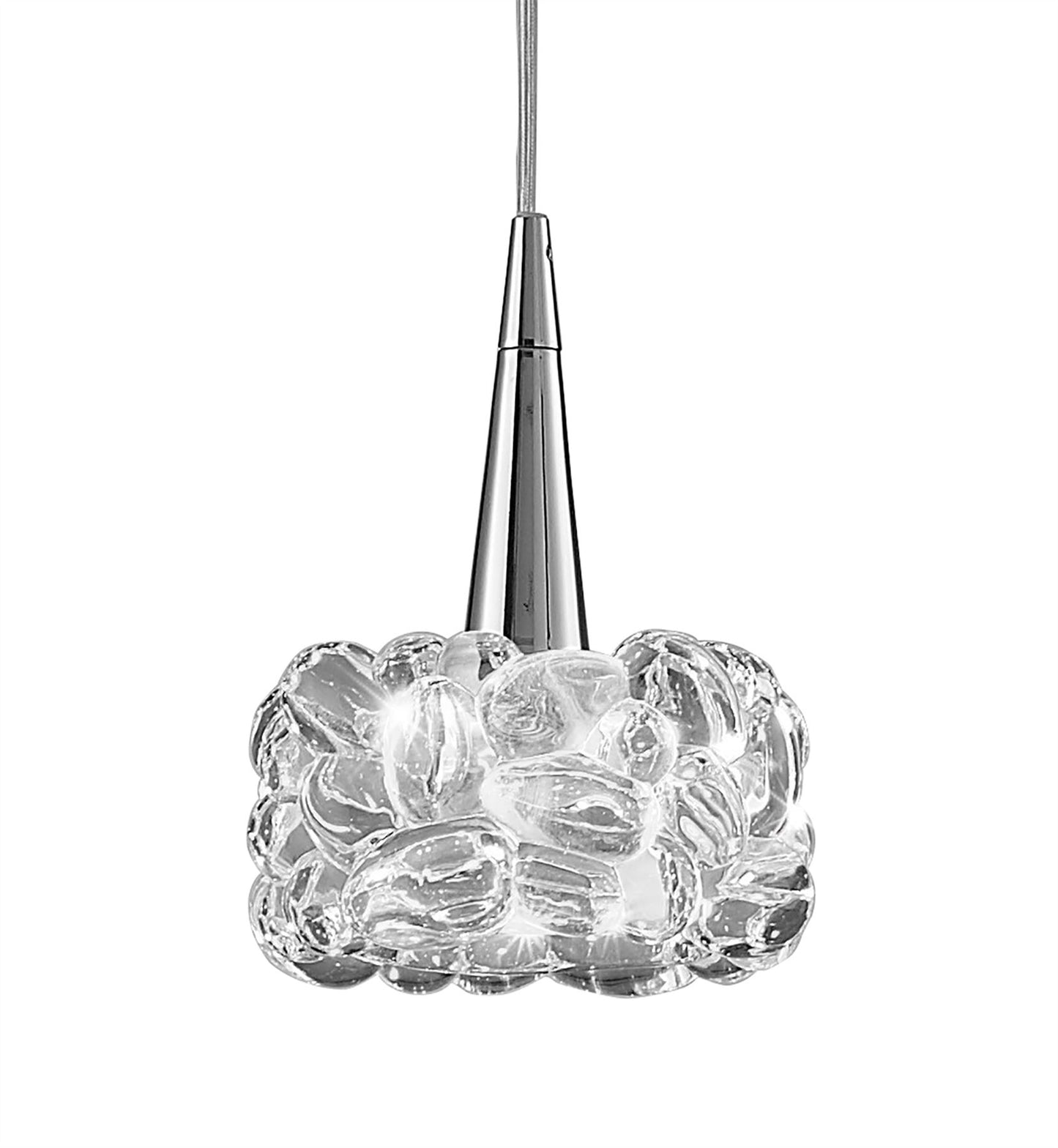 Mantra M3923 O2 Pendant 1 Light G9 Small, Polished Chrome