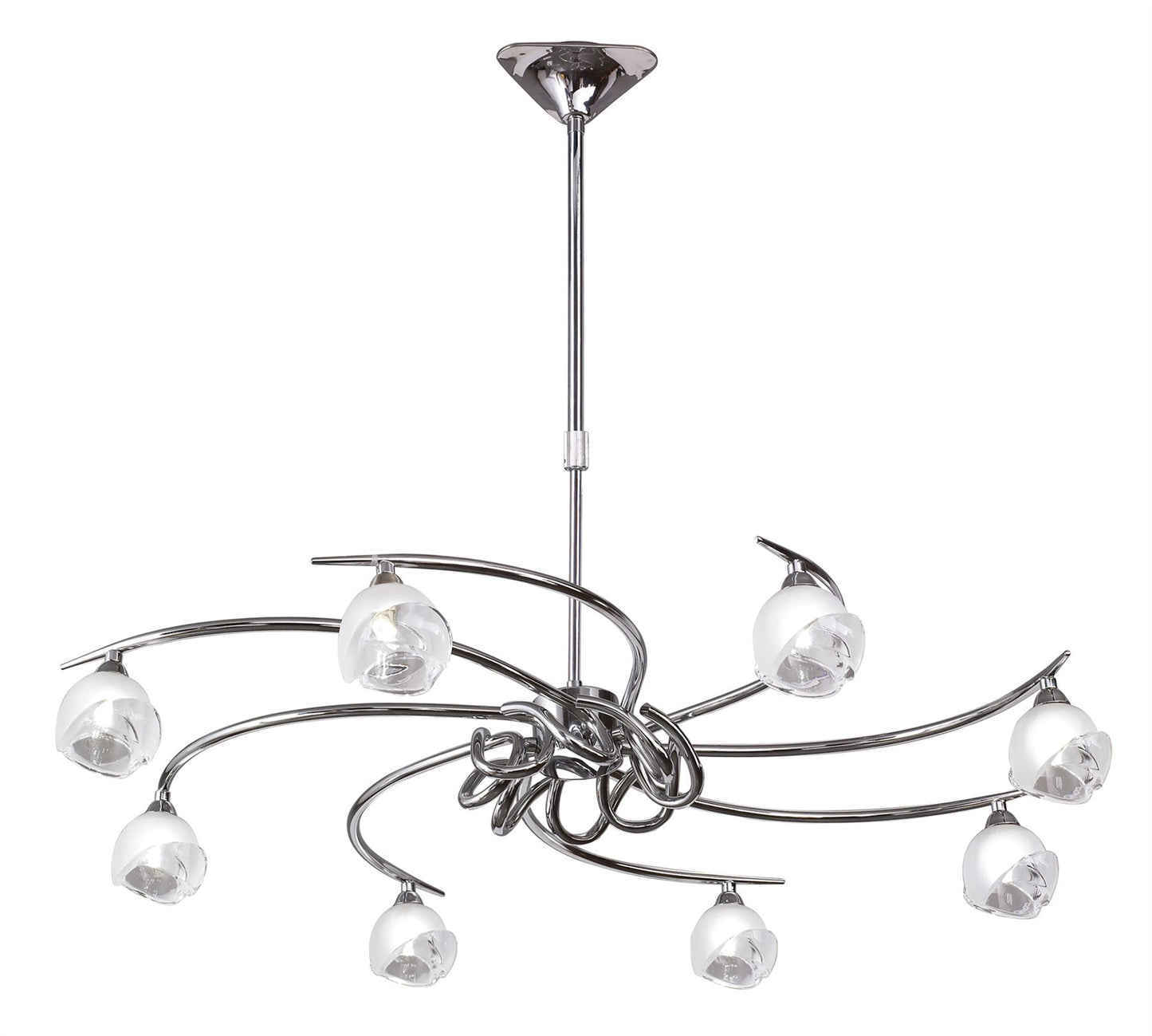Mantra M0800 Fragma Telescopic 8 Light G9, Polished Chrome