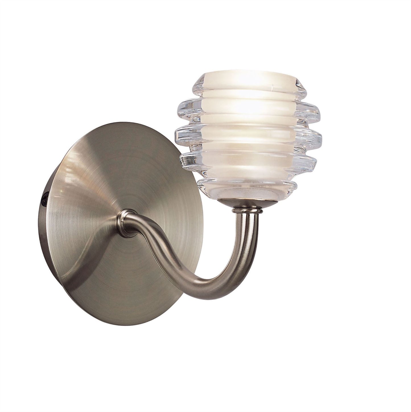 Mantra Sphere Wall Light Switched 1 Light G9, Satin Nickel