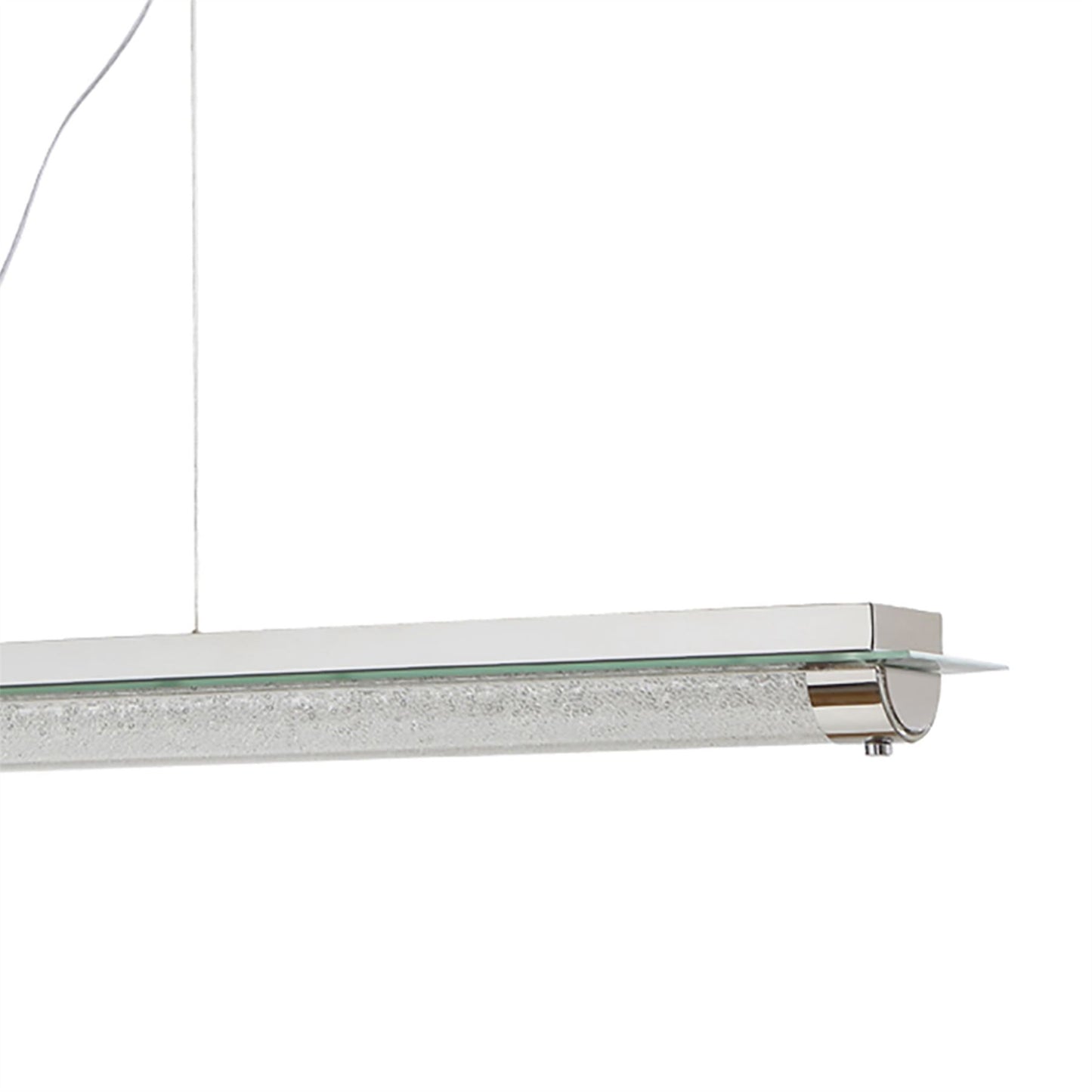 Mantra Fusion Tube Pendant 26W LED 4000K Polished Chrome/Sand Diamond, 2000lm, 3yrs Warranty