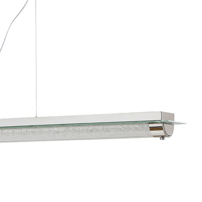 Mantra Fusion Tube Pendant 26W LED 4000K Polished Chrome/Sand Diamond, 2000lm, 3yrs Warranty