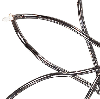 Mantra Aire 66cm Telescopic Pendant 16 Light G4 Waved Arms, Polished Chrome, NOT LED/CFL Compatible