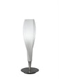 Mantra M3572 Neo Table Lamp 1 Light E27, Satin Nickel/Frosted White Glass