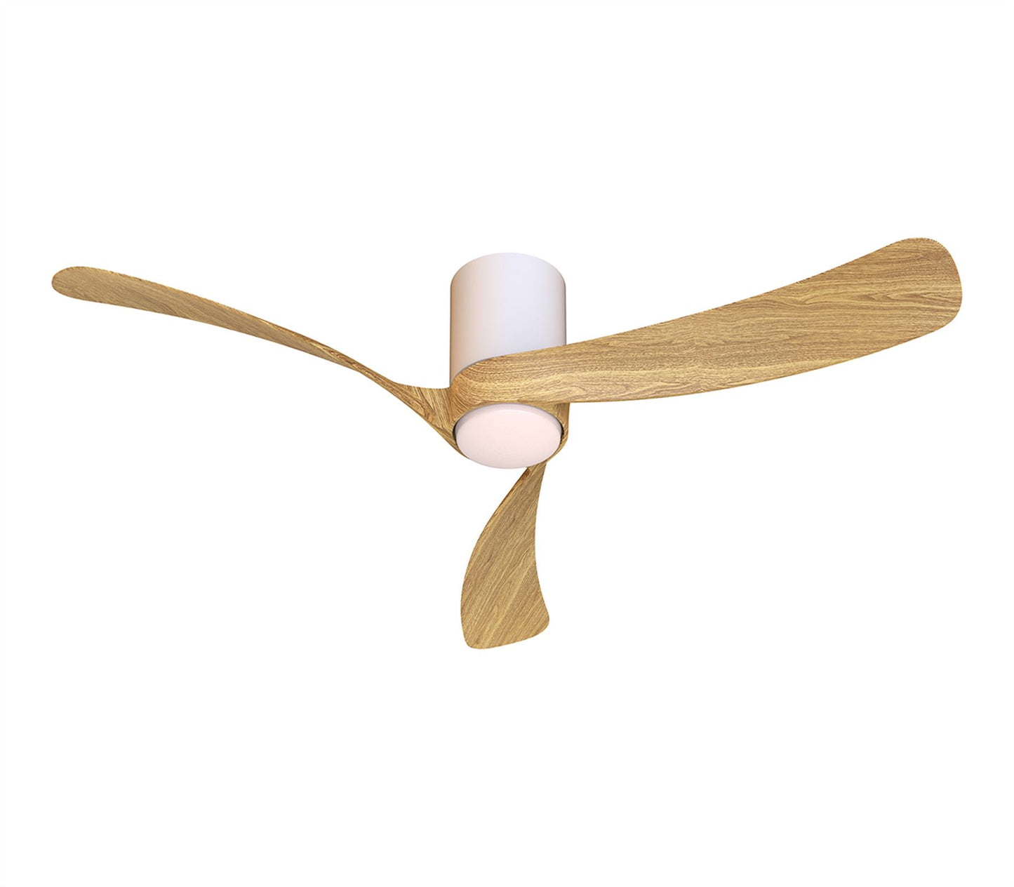 Nemo II M 1.2m 19W LED Dimmable Ceiling Light With Built-In 32W DC Fan, 3000-5000K Remote Control, 3800lm, Wood/White, 5yrs Warranty