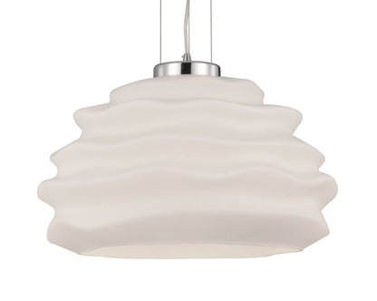 Mantra Fusion M6274 Nubole Pendant 40cm Round, 1 x E27 (Max 60W), Opal White