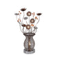 Diyas Home Calista Aluminium (DH) Calista Crystal Table Lamp 4 Light G4 Brown, NOT LED/CFL Compatible