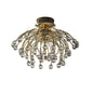 Diyas Xeena 60cm  10 Light G4 French Gold/Crystal, NOT LED/CFL Compatible Ceiling Light Fitting