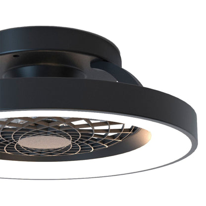 Tibet Mini 53cm 70W LED Dimmable Ceiling Light With 35W DC Reversible Fan, Remote, 3900lm, Black, 5yrs Warranty