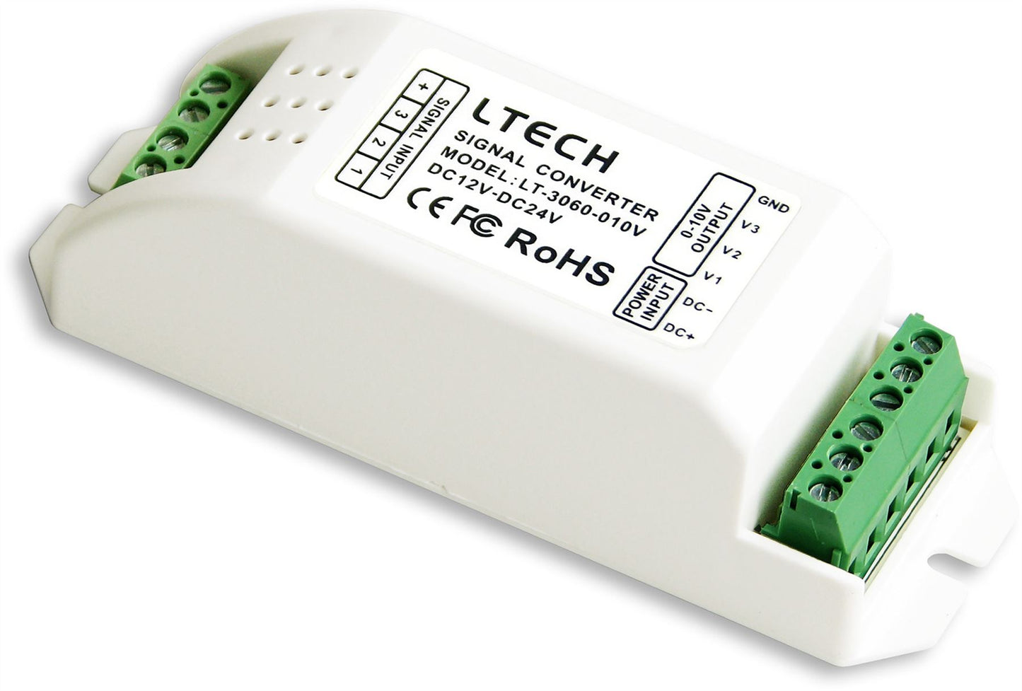 LTECH 3 Channel CV Power Repeater, 5/12/24V DC, 15A (5A x3CH), 75W/180W/360W, 3KV Optoelectronic Isolation Controllers