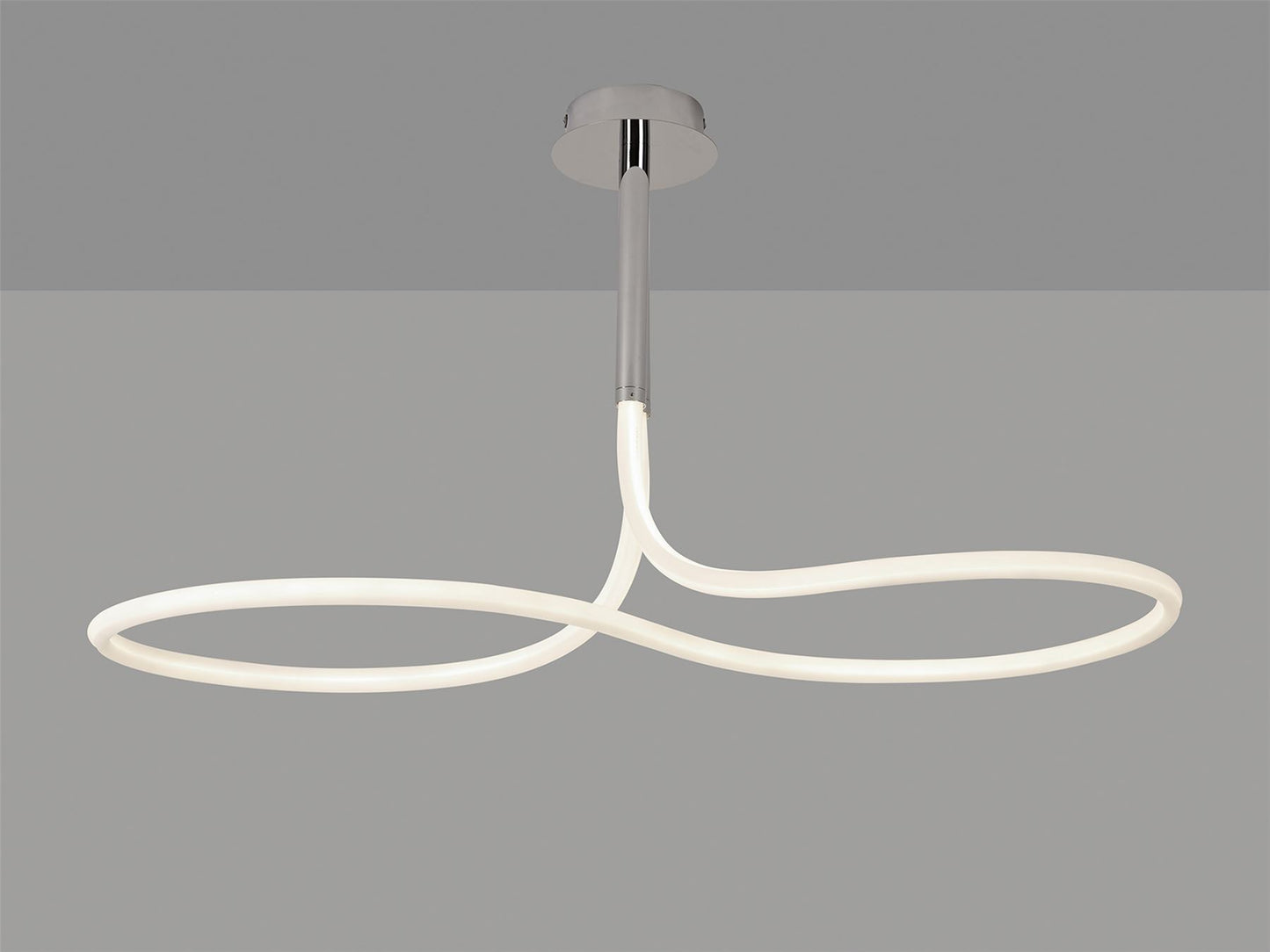 Mantra Nur II Linear Ceiling Light, 50W LED, 3000K, 3750lm, IP20, Chrome, 3yrs Warranty