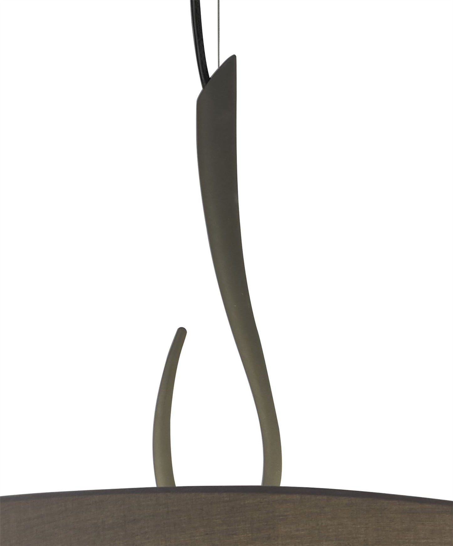 Mantra M3684 Lua Pendant 3 Light E27, Ash Grey with Ash Grey Shade