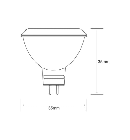 Luxram Power LED PowerLED MR11 GU4 12V 2W White 6400K 110lm 38° LED