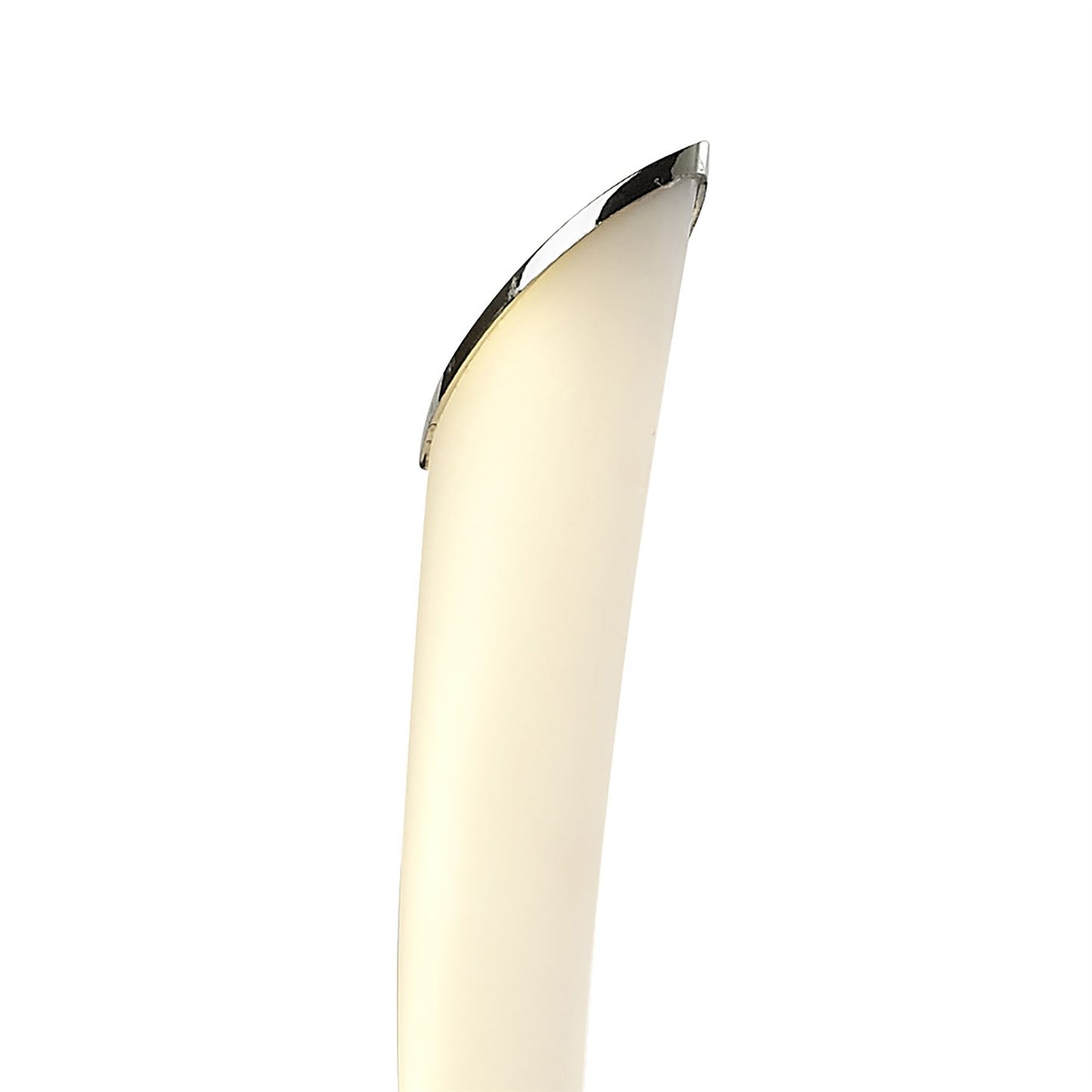 Mantra Armonia 1 Light Table Lamp, 10W LED, 3000K, 750lm, Polished Chrome/Frosted Acrylic, 3yrs Warranty