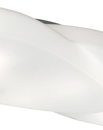 Mantra M1892 Ufo Ceiling 6 Light E27 Outdoor IP44, Matt White/Opal White