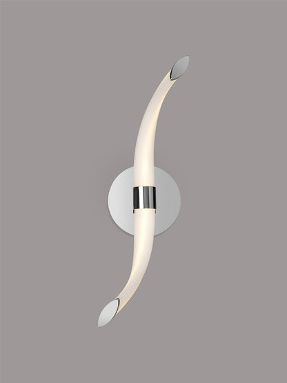 Mantra Armonia Wall Light Wave, 12W LED, 3000K, 900lm, Polished Chrome/Frosted Acrylic, 3yrs Warranty