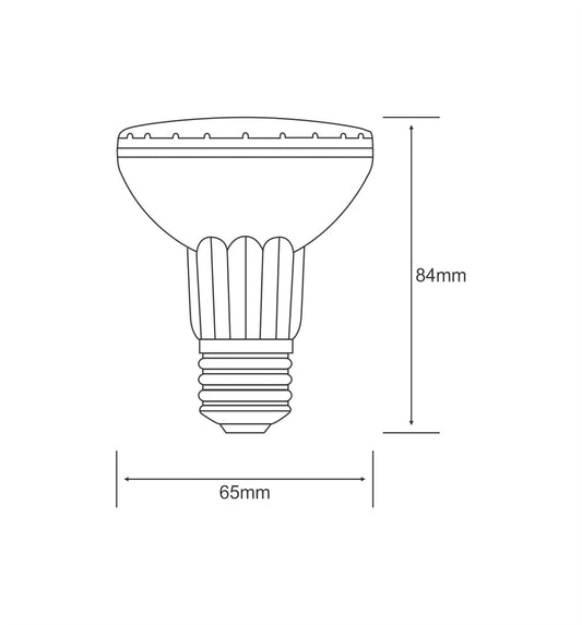 Luxram Halogen PAR Par20 E27 Aluminium 50W 25° Halogen Halogen