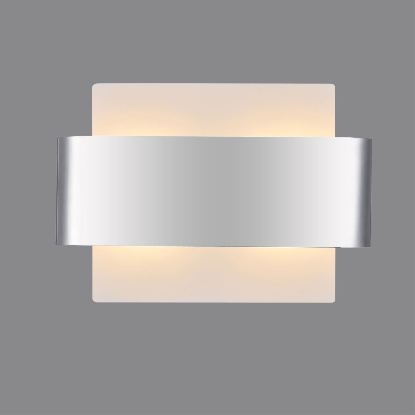 Deco Damo 2 Light G9 Flush Ceiling Light, White Base with Polished Chrome Centre Band
