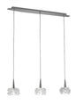 Mantra M3951 Artic Linear Pendant 3 Light G9 Line Small, Polished Chrome