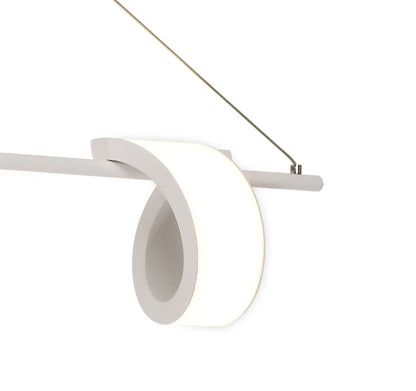 Mantra Tsunami 4 Light Linear Pendant, 48W LED, 3000K, 3600lm, Sand White, 3yrs Warranty