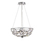 Diyas Galilea 39cm  4 Light G9 Polished Chrome/Crystal Ceiling Pendant Light Fitting
