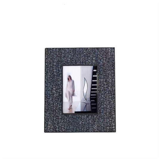 Diyas Home (DH) Silvia Mosaic Photo frame Black/Chrome Mosaic