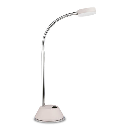 Mantra Fusion Tobias Table Lamp 1 Light 3W LED 3000K, 300lm, Matt White/Frosted Acrylic/Polished Chrome, 3yrs Warranty
