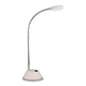 Mantra Fusion Tobias Table Lamp 1 Light 3W LED 3000K, 300lm, Matt White/Frosted Acrylic/Polished Chrome, 3yrs Warranty