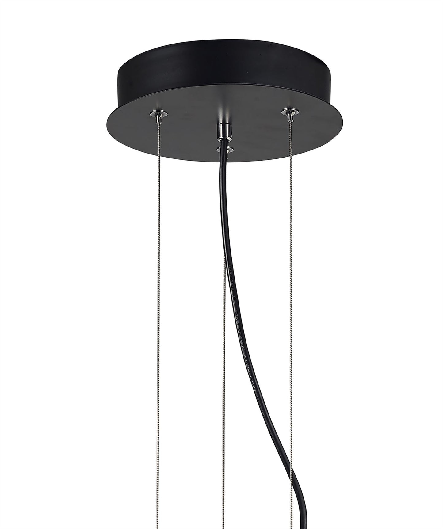 Mantra M4843 Argenta Pendant Large 30W LED 3000K, 3000lm, Matt Black/Silver/White Acrylic, 3yrs Warranty