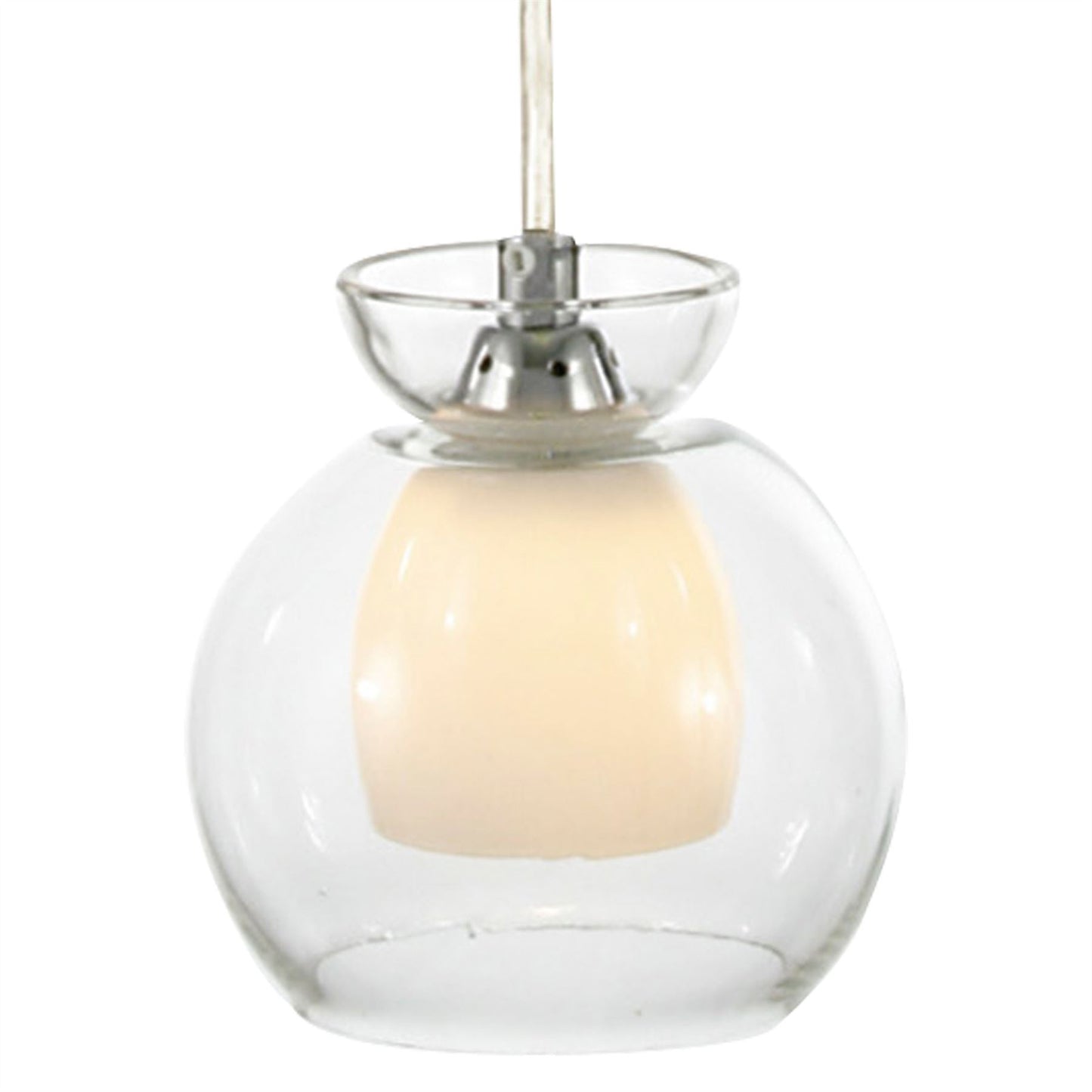 Diyas Malvina 15cm  1 Light G9 Polished Chrome/Clear Glass Ceiling Pendant Light Fitting