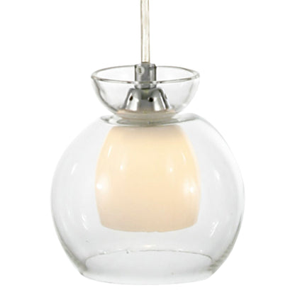 Diyas Malvina 15cm  1 Light G9 Polished Chrome/Clear Glass Ceiling Pendant Light Fitting