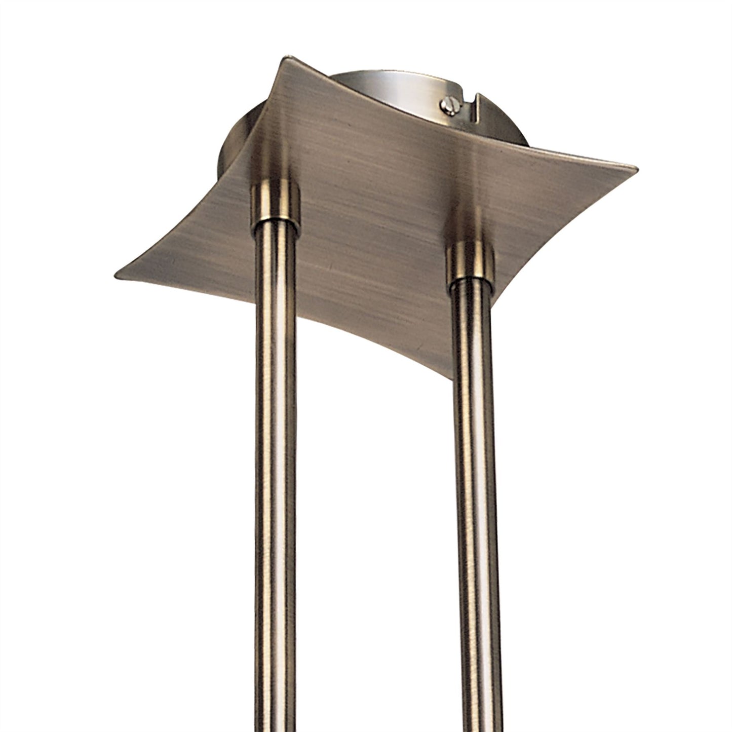 Mantra Rosa Del Desierto Telescopic Linear Pendant Line 4 Light G9, Antique Brass