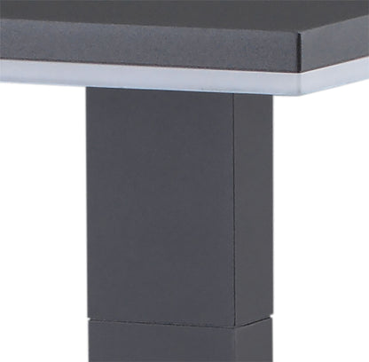 Mantra Fusion Tignes Pillar Lamp, 10W LED, 3000K, 700lm, IP54, Anthracite, 3yrs Warranty