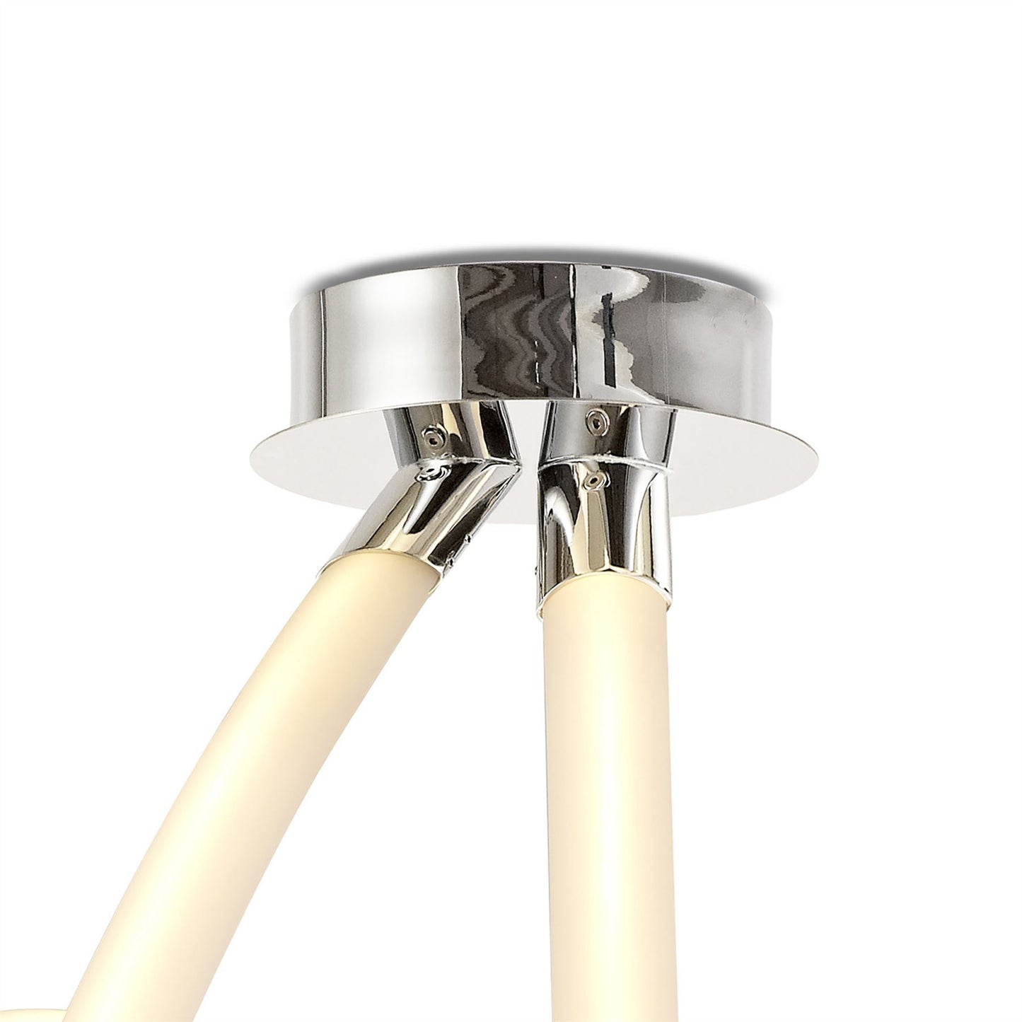 Mantra Armonia Semi Flush Spiral, 60W LED, 3000K, 4500lm, Polished Chrome/Frosted Acrylic, 3yrs Warranty Ceiling