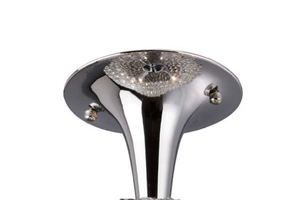 Diyas Vado 28cm Semi Flush 3 Light G9 Polished Chrome/Crystal