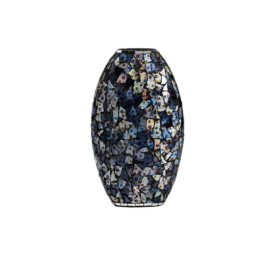 Diyas Home (DH) Myra Mosaic Vase Large Blue/Silver Mosaic