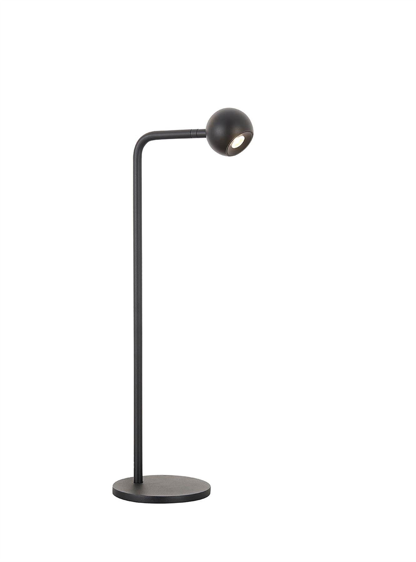 Mantra Fusion Eyes 55.5cm Table Lamp, 6W LED, 3000K, 390lm, Sand Black, 3yrs Warranty