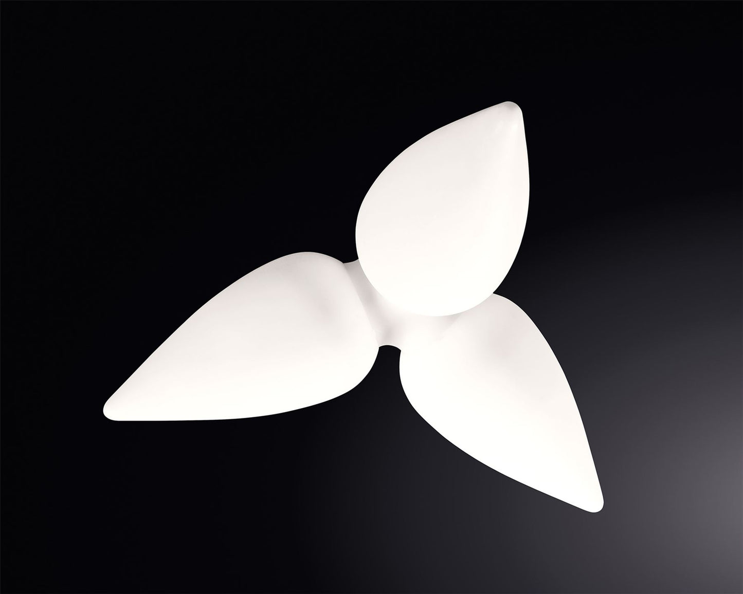 Mantra Palma Ceiling 3 Light CFL Outdoor IP44, Matt White/Opal White