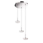 Mantra Fusion Nimbus 27cm 3 Drop Pendant 3 Light 15W LED 3000K, 1350lm, Polished Chrome/Frosted Acrylic, 3yrs Warranty
