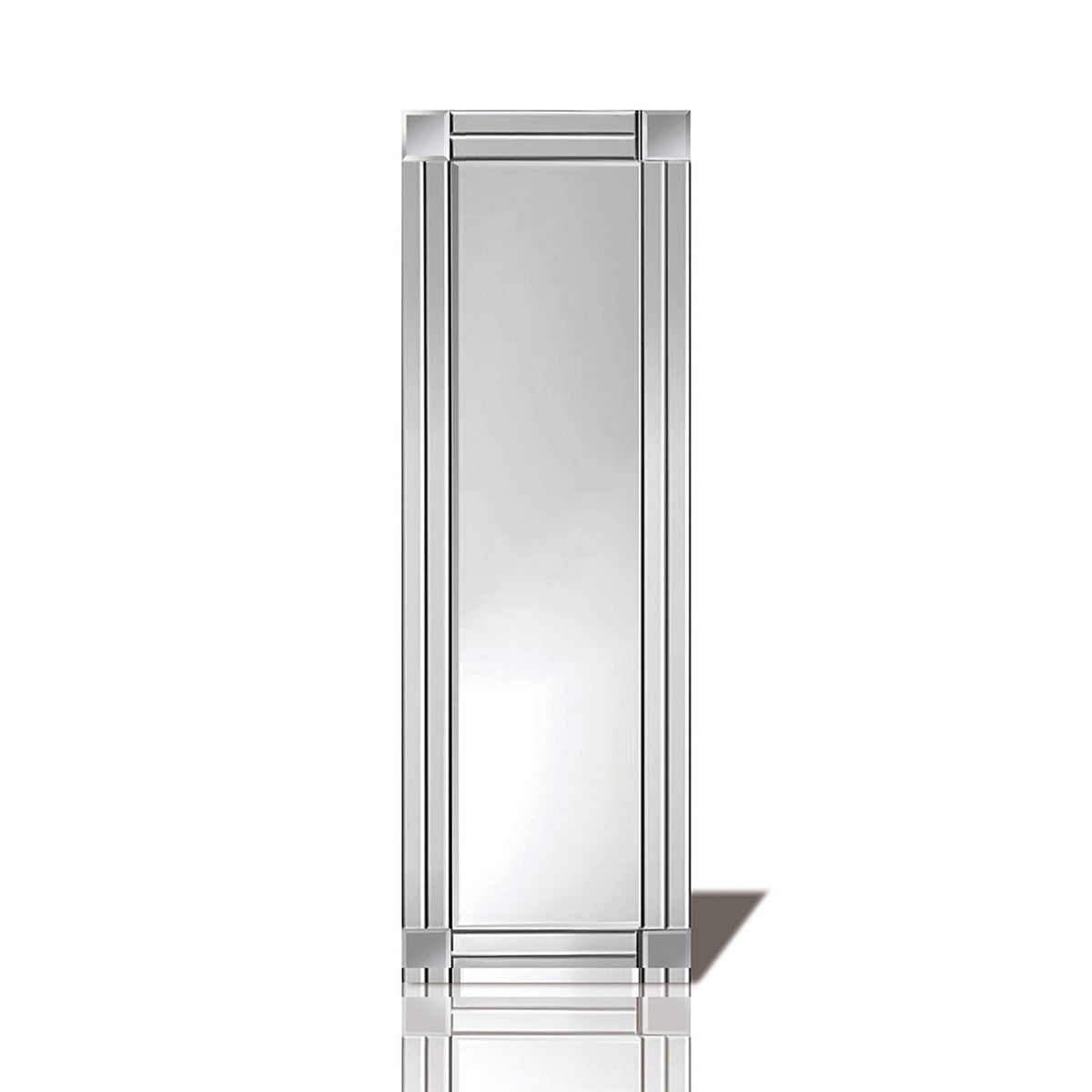 Diyas Home Matteo 120cm x 40cm Duel Cut Detailed Mirror (Can Only Be Shipped On A Pallet, Additional Charges May Apply.) Mirrors