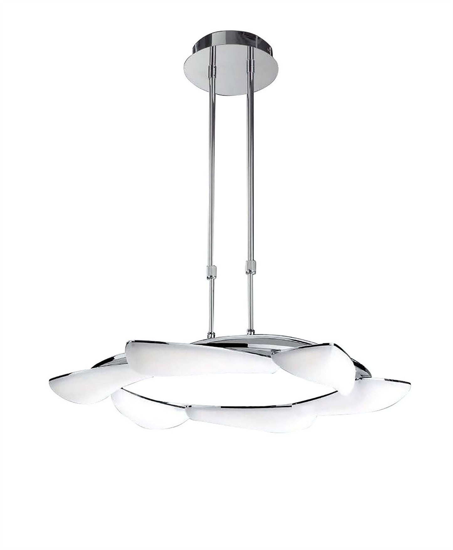 Mantra Mistral LED M3800 Mistral Telescopic 36W LED Round 3000K, 3240lm, Polished Chrome/Frosted Acrylic, 3yrs Warranty - M3800 Ceiling