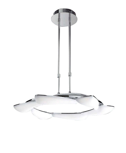 Mantra Mistral LED M3800 Mistral Telescopic 36W LED Round 3000K, 3240lm, Polished Chrome/Frosted Acrylic, 3yrs Warranty - M3800 Ceiling