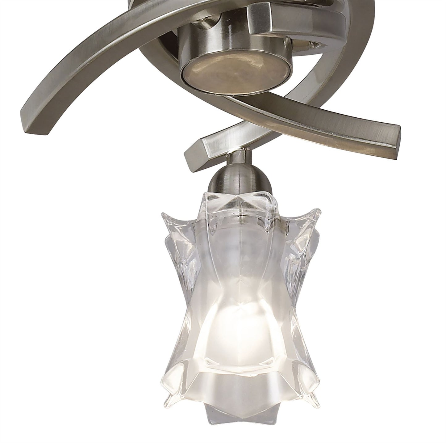 Mantra Alaska GU10 37cm Ceiling 3 Light L1/SGU10, Satin Nickel, CFL Lamps INCLUDED